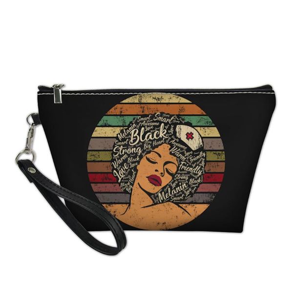 cute black magic afro girls women cosmetic bags cases make up bag necessaire leather travel portable makeup bags toiletry kits 
cute black magic afro girls women cosmetic bags cases make up bag necessaire leather travel portable makeup bags toiletry kits