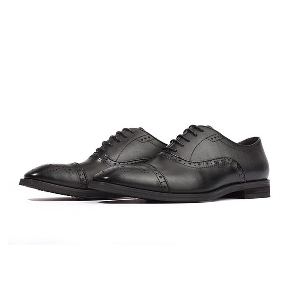 full grain genuine leather brogue business shoes brand oxford fashion new luxury dress shoes men formal wedding shoes e54, Black
full grain genuine leather brogue business shoes brand oxford fashion new luxury dress shoes men formal wedding shoes e54, Black