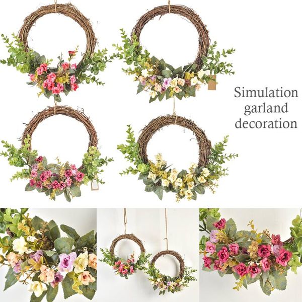 decorative flowers & wreaths ins rattan circle simulation garland wall hanging decor wedding fake flower wreath floral arrangement home door
decorative flowers & wreaths ins rattan circle simulation garland wall hanging decor wedding fake flower wreath floral arrangement home door