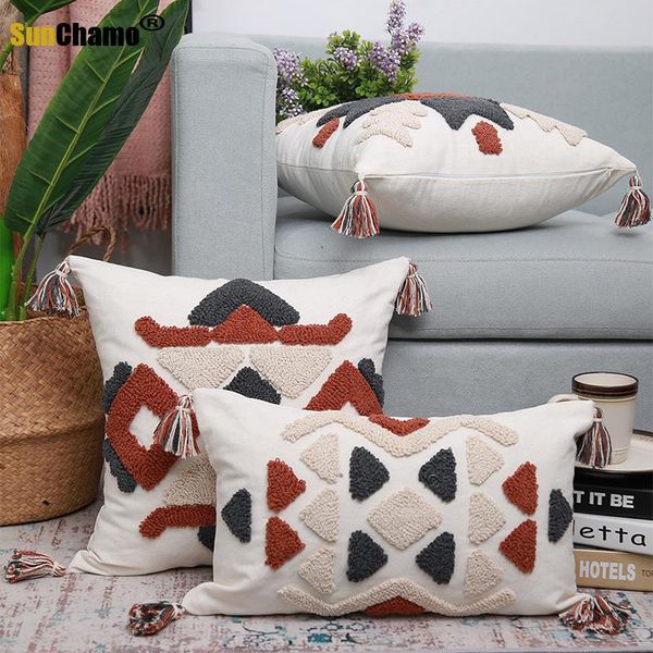 cushion/decorative pillow vintage handmade moroccan embroidery cushion cover brown boho ethnic with tassels 45x45cm/30x50cm homedecoration
cushion/decorative pillow vintage handmade moroccan embroidery cushion cover brown boho ethnic with tassels 45x45cm/30x50cm homedecoration