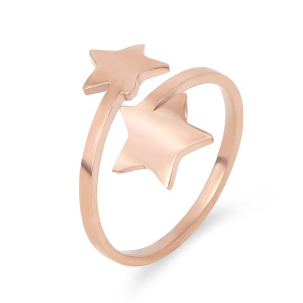 wedding rings double stars stainless steel for women cute open finger romatic jewelry gift high polish 2021, Slivery;golden
wedding rings double stars stainless steel for women cute open finger romatic jewelry gift high polish 2021, Slivery;golden