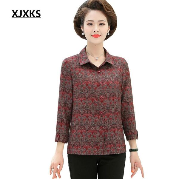 women's blouses & shirts xjxks high quaity plus size office lady 7/10 sleeve middle-aged women spring summer shirt turn-down collar blo, White
women's blouses & shirts xjxks high quaity plus size office lady 7/10 sleeve middle-aged women spring summer shirt turn-down collar blo, White