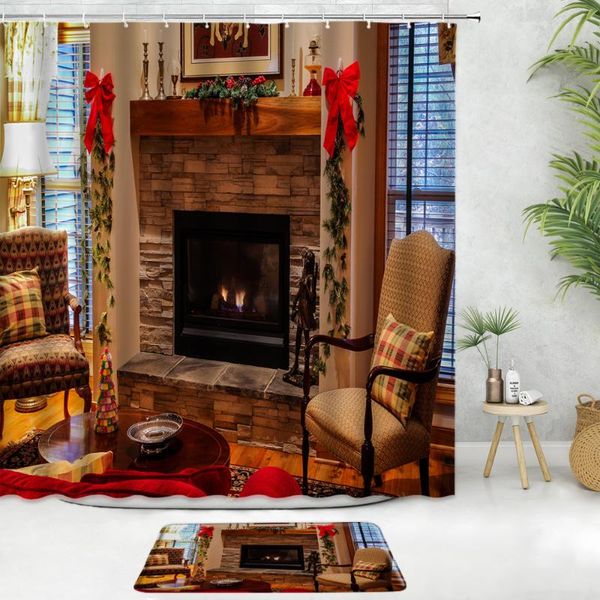 shower curtains christmas bathroom curtain sets bath mat fireplace gift art holiday fabric home decor anti-slip carpet
shower curtains christmas bathroom curtain sets bath mat fireplace gift art holiday fabric home decor anti-slip carpet
