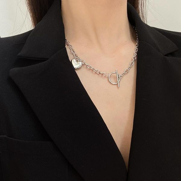 pendant necklaces fashion metal alloy heart necklace for women girls silver color link chain female charm party jewelry gifts
pendant necklaces fashion metal alloy heart necklace for women girls silver color link chain female charm party jewelry gifts