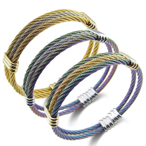 spring thread titanium steel bracelet gift steel wire elastic bracelet fashion jewelry stainless steel wire bracelet men bangle, Black 
spring thread titanium steel bracelet gift steel wire elastic bracelet fashion jewelry stainless steel wire bracelet men bangle, Black