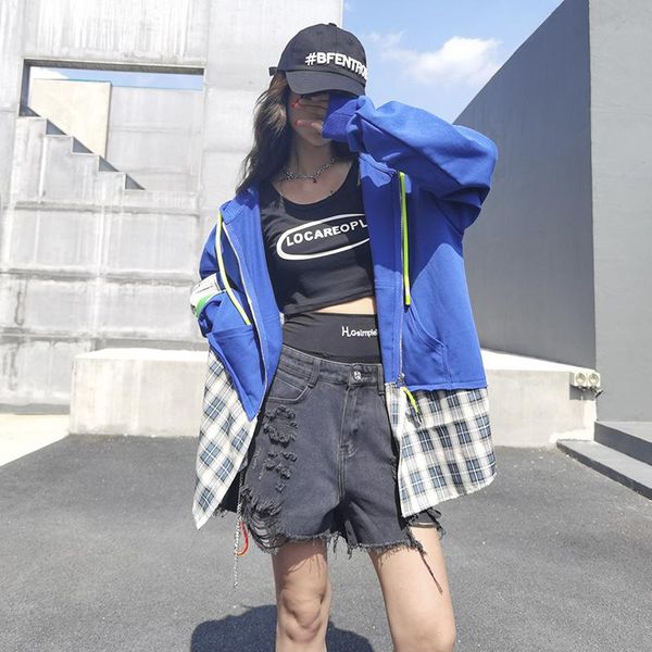 women's jackets hooded jacket imitation two-piece design checked stitched cardigan in autumn 2021, Black;brown
women's jackets hooded jacket imitation two-piece design checked stitched cardigan in autumn 2021, Black;brown