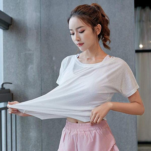 net red round neck t-shirt yoga suit leisure running loose and cosy slim fitness clothes sports women workout gym shirt
net red round neck t-shirt yoga suit leisure running loose and cosy slim fitness clothes sports women workout gym shirt