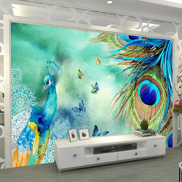 wallpapers custom po mural wall art blue peacock feather decor painting modern living room sofa tv background wallpaper murals
wallpapers custom po mural wall art blue peacock feather decor painting modern living room sofa tv background wallpaper murals