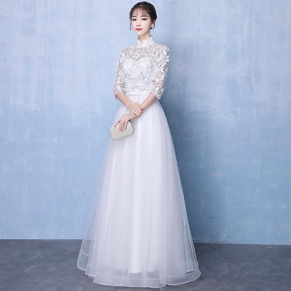 white oriental style banquet dresses chinese vintage traditional wedding cheongsam grandeur evening party dress size xs-xxxl, Red
white oriental style banquet dresses chinese vintage traditional wedding cheongsam grandeur evening party dress size xs-xxxl, Red