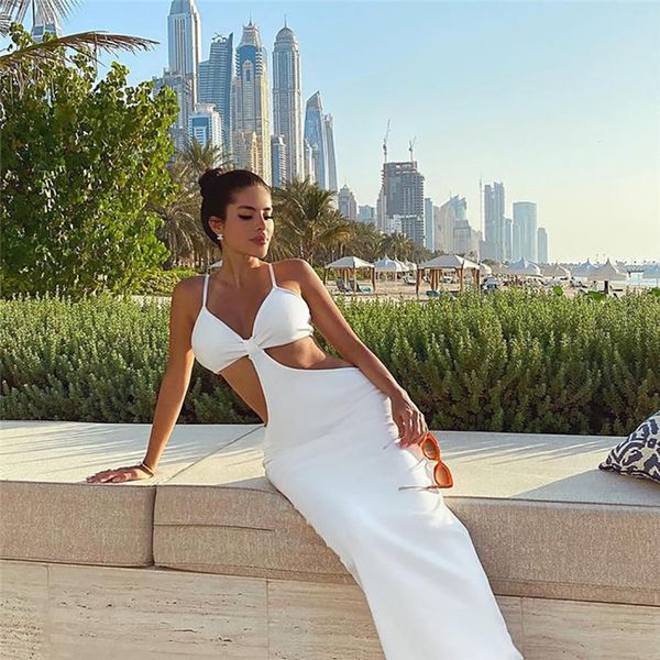 spaghetti strap dress sleeveless hollow out maxi dress summer women fashion streetwear outfits solid white sundress, Black;gray
spaghetti strap dress sleeveless hollow out maxi dress summer women fashion streetwear outfits solid white sundress, Black;gray