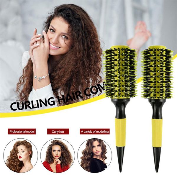 hair brushes curly comb brush bristles hairbrush ceramic tube round barrel hairdressing salon styling tool, Silver
hair brushes curly comb brush bristles hairbrush ceramic tube round barrel hairdressing salon styling tool, Silver