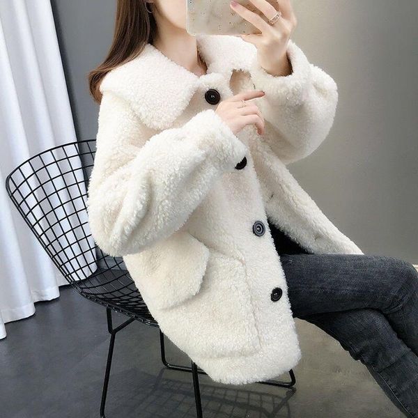 women's jackets faux fur thick coat for women 2021 autumn warm soft loose jacket female outerwear button plush ladies casual winter ove, Black;brown
women's jackets faux fur thick coat for women 2021 autumn warm soft loose jacket female outerwear button plush ladies casual winter ove, Black;brown