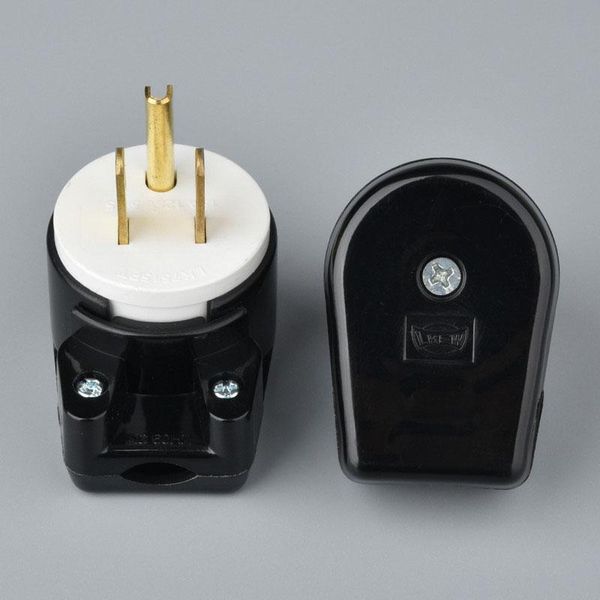 smart power plugs 2pcs 15a 125v ul certification 3 pin us ac wire industrial plug pure copper american industry socket adapter
smart power plugs 2pcs 15a 125v ul certification 3 pin us ac wire industrial plug pure copper american industry socket adapter