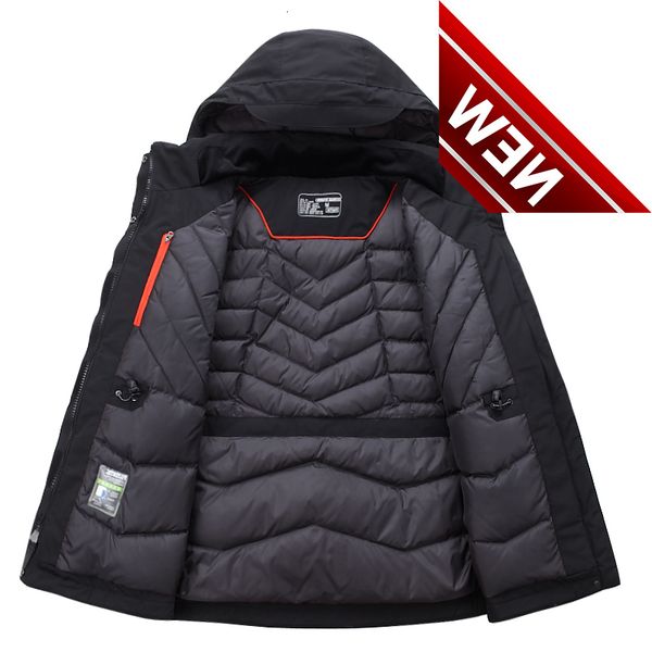 white duck down jacket men thick winter 2021 new hat detached warm parka waterproof windproof -30 degrees, Black
white duck down jacket men thick winter 2021 new hat detached warm parka waterproof windproof -30 degrees, Black
