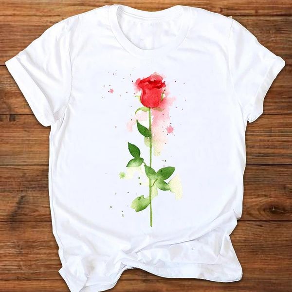 women graphic floral watercolor flower office elegant ladies printing print clothes lady tees female t shirt womens t-shirt, White
women graphic floral watercolor flower office elegant ladies printing print clothes lady tees female t shirt womens t-shirt, White