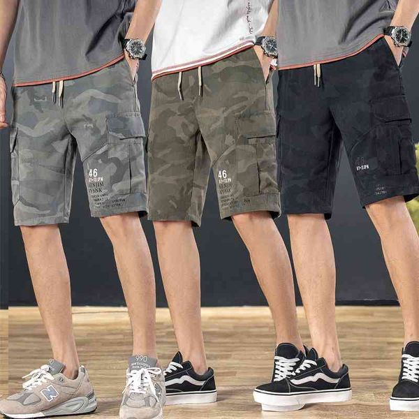 lian tianhuang summer new straight tube camouflage splicing casual korean trend tooling shorts men's pants, White;black
lian tianhuang summer new straight tube camouflage splicing casual korean trend tooling shorts men's pants, White;black