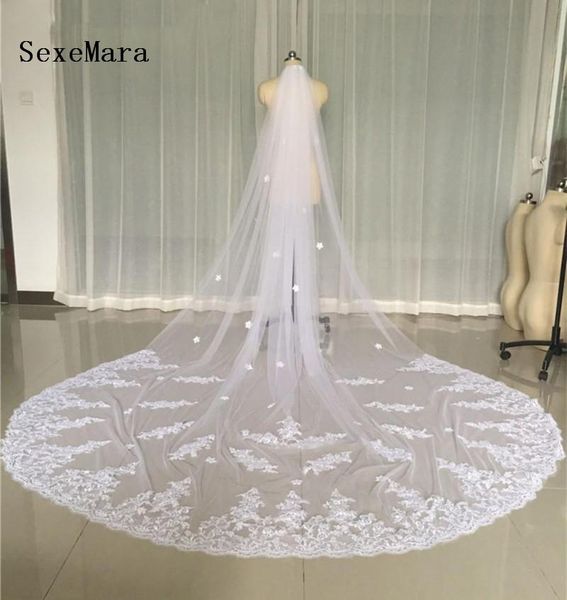 bridal veils real pictures white wedding 3 meters long cathedral length lace appliqued netting veil with comb high quality, Black
bridal veils real pictures white wedding 3 meters long cathedral length lace appliqued netting veil with comb high quality, Black