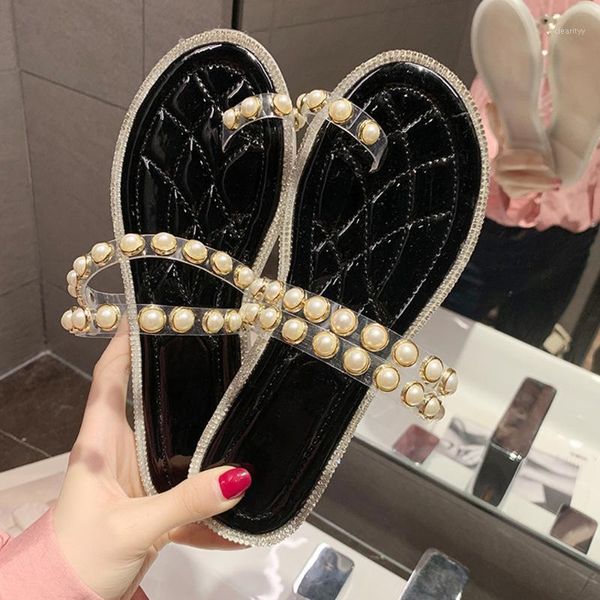 slippers summer women thong sandals green pearl transparent flip flop casual beach rhinestone shoes desinger outdoor thick heels1, Black
slippers summer women thong sandals green pearl transparent flip flop casual beach rhinestone shoes desinger outdoor thick heels1, Black