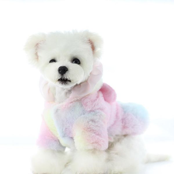 dog apparel colorful clothes color dyed wool rainbow padded coat thicken comfortable pet skirt jumpsuit
dog apparel colorful clothes color dyed wool rainbow padded coat thicken comfortable pet skirt jumpsuit