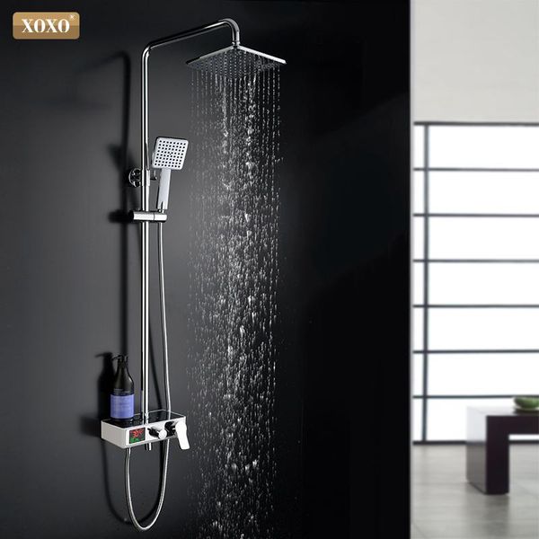 xoxo luxury shower water dynamic digital intelligent display and shower faucet the led faucet set bathroom mixer 88010
xoxo luxury shower water dynamic digital intelligent display and shower faucet the led faucet set bathroom mixer 88010