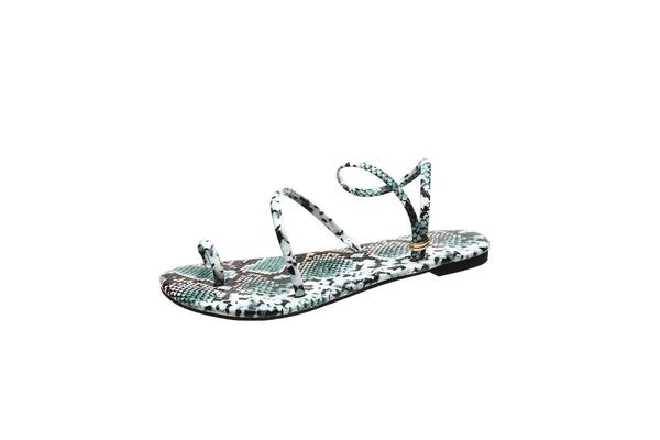 sandals vmti 2021 summer snake pattern flat female one-word beach shoes fashion all-over-toe and slippers, Black
sandals vmti 2021 summer snake pattern flat female one-word beach shoes fashion all-over-toe and slippers, Black
