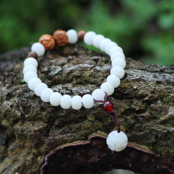 strands bodhi bracelet national style jewelry white root peach carving 2198, Black
strands bodhi bracelet national style jewelry white root peach carving 2198, Black