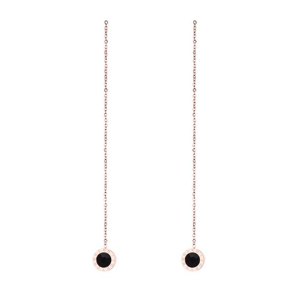 dangle & chandelier stainless steel rose gold roman number black stone women drop earrings gift for him tassels jewellery ladies gifts, Silver
dangle & chandelier stainless steel rose gold roman number black stone women drop earrings gift for him tassels jewellery ladies gifts, Silver