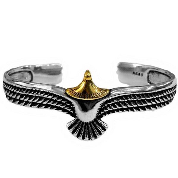 bangle fashion retro viking style eagle opening adjustable metal bracelet personality punk rock motorcycle for men, Black
bangle fashion retro viking style eagle opening adjustable metal bracelet personality punk rock motorcycle for men, Black