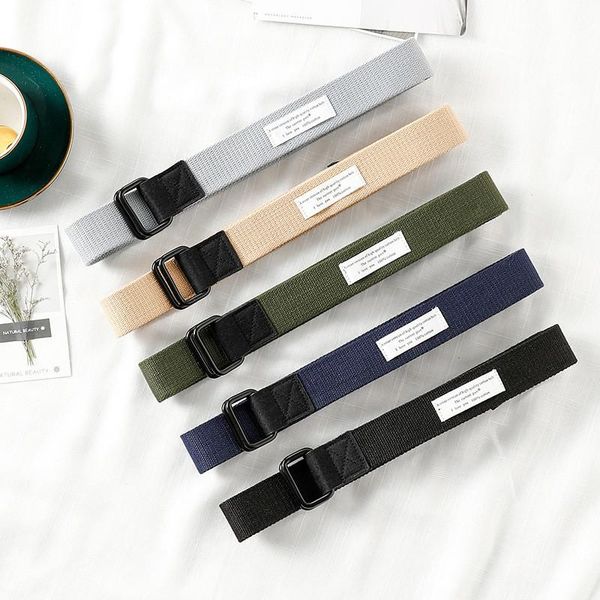 belts awaytr canvas belt double buckle without pin decorative waistband teen woven stylish simple, Black;brown
belts awaytr canvas belt double buckle without pin decorative waistband teen woven stylish simple, Black;brown