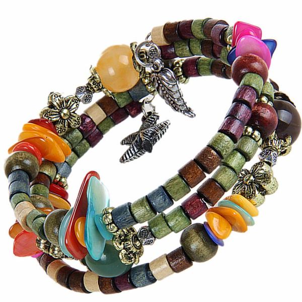 charm bracelets handmade buddha beads shell chram bohemia style natural stone wood multilayers for women, Golden;silver
charm bracelets handmade buddha beads shell chram bohemia style natural stone wood multilayers for women, Golden;silver