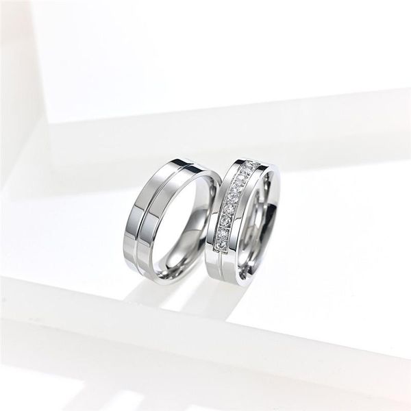 wedding rings silver color stainless steel couple for women men engagement accessories, elegant lovers' ring female jewelry 2021, Slivery;golden
wedding rings silver color stainless steel couple for women men engagement accessories, elegant lovers' ring female jewelry 2021, Slivery;golden