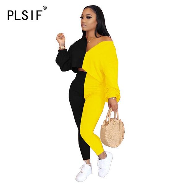 european design patchwork women set full sleeve and long pant suit casual slim 2 pieces tracksuits, Gray
european design patchwork women set full sleeve and long pant suit casual slim 2 pieces tracksuits, Gray