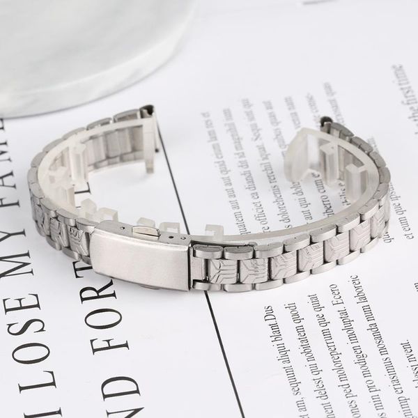 watch bands 12mm adjustment women's strap stainless steel watches band with folding clasp for man silver watchband teenagers, Black;brown
watch bands 12mm adjustment women's strap stainless steel watches band with folding clasp for man silver watchband teenagers, Black;brown