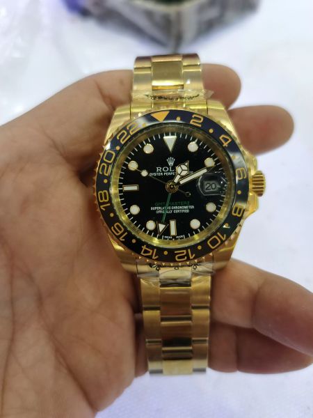 with original box new style mens gold bezel automatic watch men's calendar full steel gmt batman watches men sapphire 116719 business d, Slivery;brown
with original box new style mens gold bezel automatic watch men's calendar full steel gmt batman watches men sapphire 116719 business d, Slivery;brown