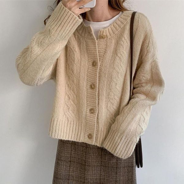 women's knits & tees short style cardigan spring autumn round neck long sleeve ladies sweaters casual single breasted knitted wear for, White
women's knits & tees short style cardigan spring autumn round neck long sleeve ladies sweaters casual single breasted knitted wear for, White
