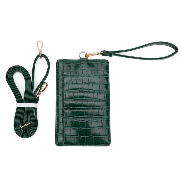 card holders custom name service tag work id embossed crocodile leather with lanyard business style women holder, Brown;gray
card holders custom name service tag work id embossed crocodile leather with lanyard business style women holder, Brown;gray