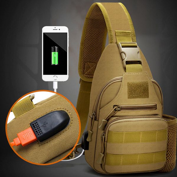 military tactical shoulder bag with bottle pouch usb line chest army outdoor travel hunting climbing pack hiking backpack
military tactical shoulder bag with bottle pouch usb line chest army outdoor travel hunting climbing pack hiking backpack