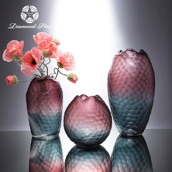 vases beautiful modern design handblown home table flower vase glass