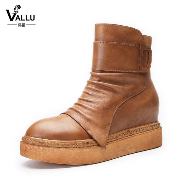 boots vallu platform ankle boots20 autumn winter folds luo xue genuine leather retro leisure artistic, Black
boots vallu platform ankle boots20 autumn winter folds luo xue genuine leather retro leisure artistic, Black
