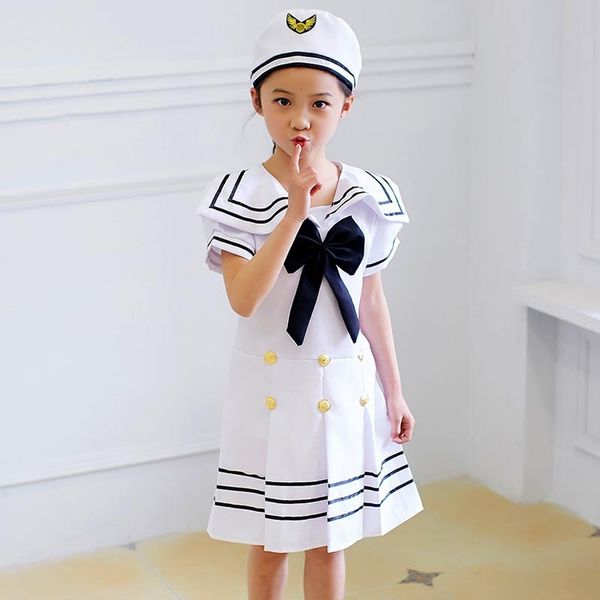2021 new kids choir primary school student uniform girls with bow tie sailor navy cosplay costumes for children boys halloween chmz, Black
2021 new kids choir primary school student uniform girls with bow tie sailor navy cosplay costumes for children boys halloween chmz, Black