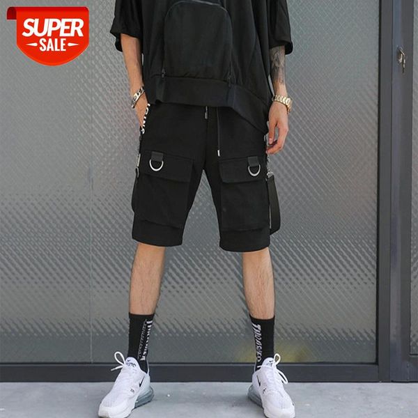 2019 Hip Hop Summer Men's Black Ribbons Streetwear Bermuda Zipper Pockets Shorts Male Punk Casual Knee Length Short SweatPants #Zj0R
2019 Hip Hop Summer Men's Black Ribbons Streetwear Bermuda Zipper Pockets Shorts Male Punk Casual Knee Length Short SweatPants #Zj0R