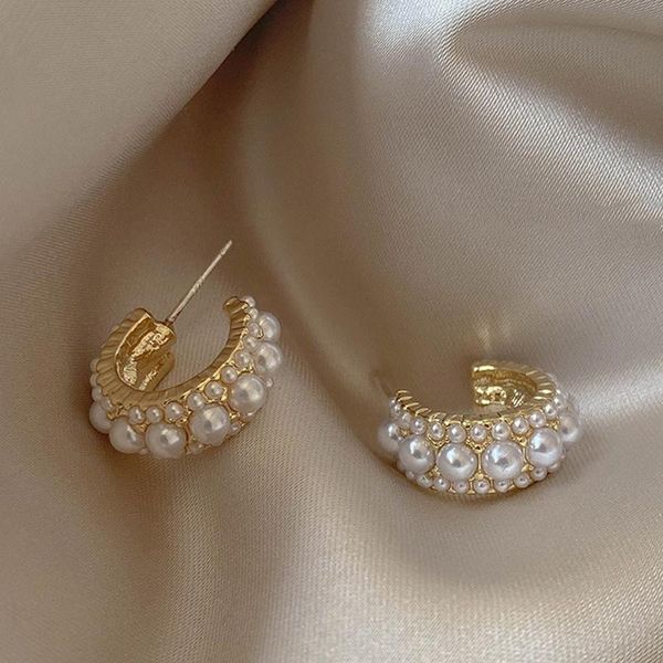 hoop & huggie 2021 vintage japan korean earrings for women elegant simulated pearl circle jewelry pendientes gifts, Golden;silver
hoop & huggie 2021 vintage japan korean earrings for women elegant simulated pearl circle jewelry pendientes gifts, Golden;silver