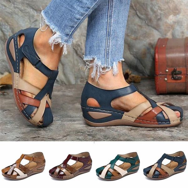 sandals lollita orthopedic plus pu leather retro arch support comfy round toe for women protection design fs99, Black
sandals lollita orthopedic plus pu leather retro arch support comfy round toe for women protection design fs99, Black