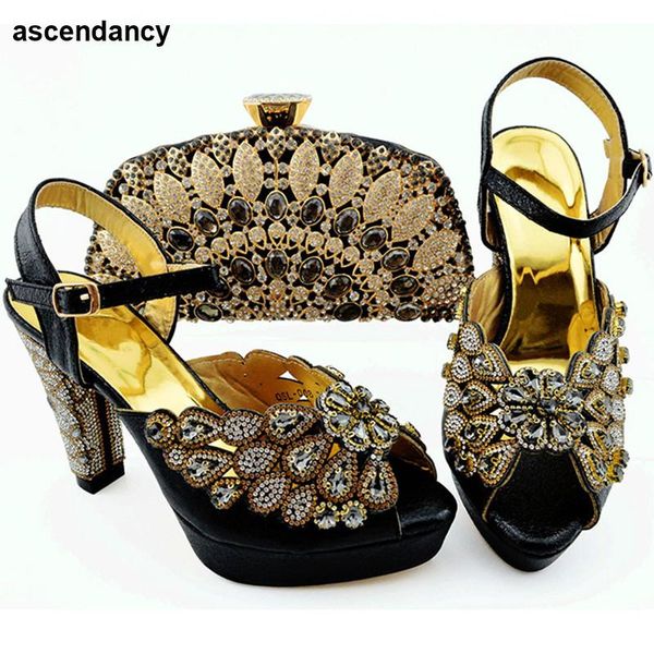 dress shoes arrival italian and bag set for party in women nigerian wedding pumps with purse plus size heel, Black
dress shoes arrival italian and bag set for party in women nigerian wedding pumps with purse plus size heel, Black