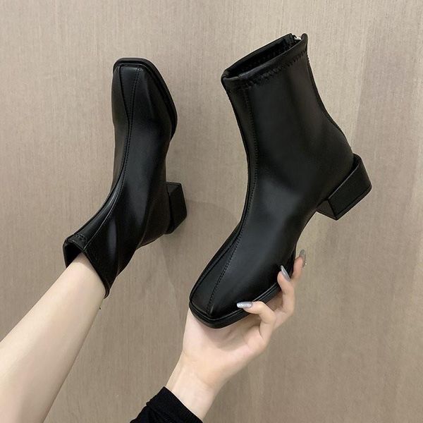 boots small short 2021 korean single boot net red spring and autumn winter square head lady, Black
boots small short 2021 korean single boot net red spring and autumn winter square head lady, Black