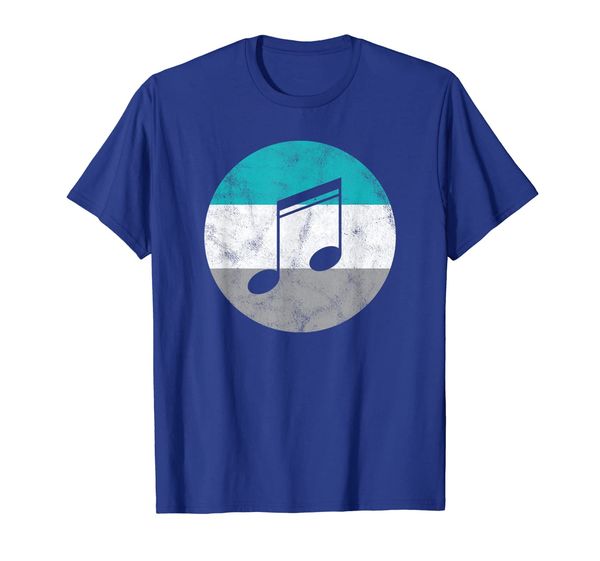 Music Note Retro Gift For Men Women Boys Girls T-Shirt, White;black