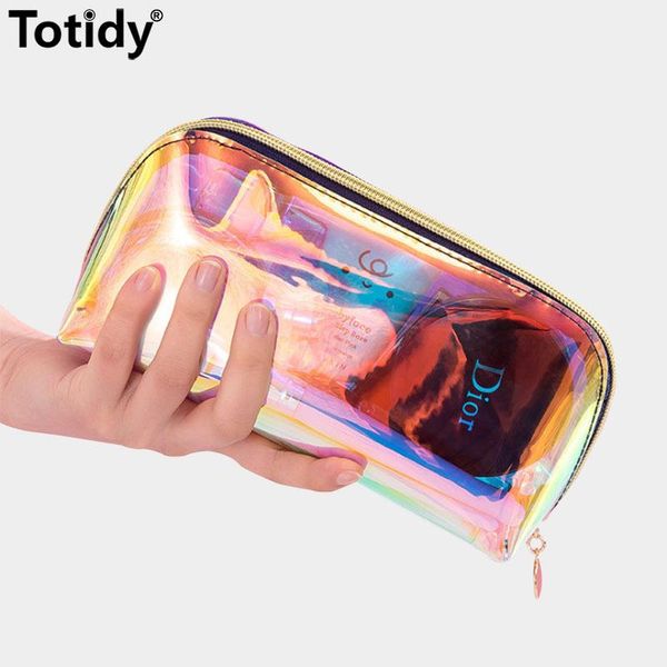 cosmetic bags & cases transparent women laser bag pvc waterproof make up case zipper travel makeup beauty wash organizer toiletry storage ki
cosmetic bags & cases transparent women laser bag pvc waterproof make up case zipper travel makeup beauty wash organizer toiletry storage ki