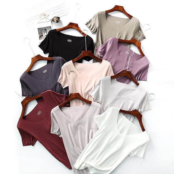 women's t-shirt we28 taobao running volume modal v-neck traceless cut lanjing casual large size short sleeve, White
women's t-shirt we28 taobao running volume modal v-neck traceless cut lanjing casual large size short sleeve, White