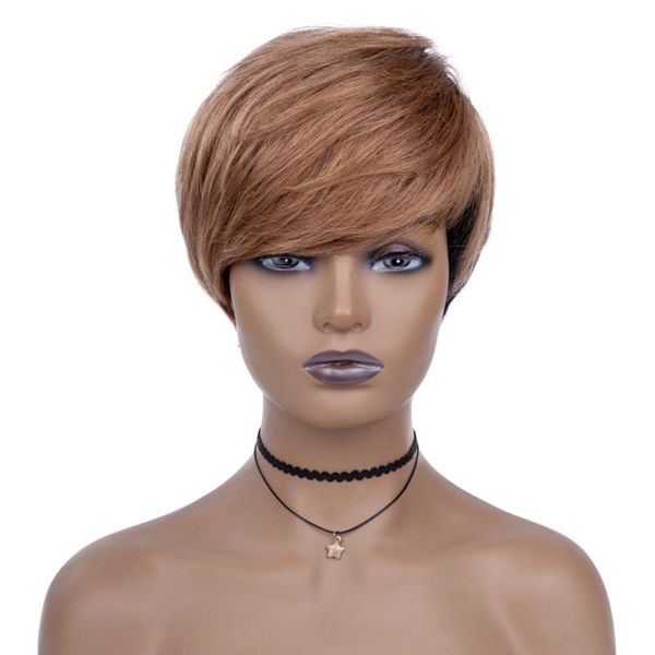 lace wigs ombre colored short pixie cut wig human hair straight bob with bangs full machine for black women, Black;brown
lace wigs ombre colored short pixie cut wig human hair straight bob with bangs full machine for black women, Black;brown