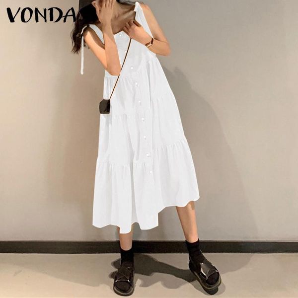 casual dresses 4 colors women solid color dress 2021 vonda sleeveless square neck ruffled beach summer female vestido 5xl, Black;gray
casual dresses 4 colors women solid color dress 2021 vonda sleeveless square neck ruffled beach summer female vestido 5xl, Black;gray